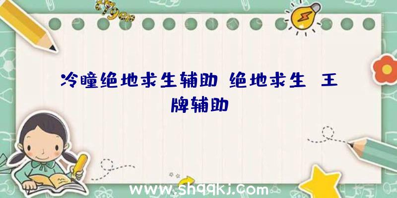 冷瞳绝地求生辅助、绝地求生